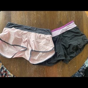 3 pairs of lululemon speed shorts!